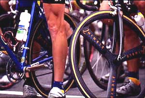 picture of racers' legs